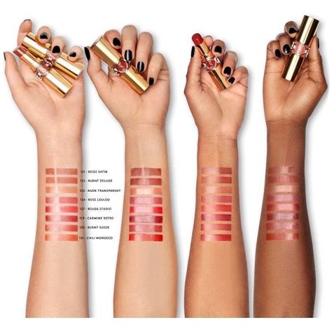 ysl rouge lipstick swatches|ysl volupte shine lipstick.